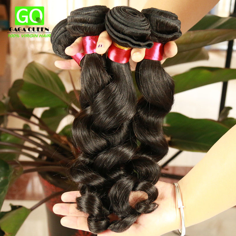 Rosa Hair Malaysian Loose Wave 3pcs Grace 6A Unprocessed Human Hair  Malaysian Virgin Hair loose Wave 8-30 Soft loose Wave hair