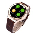 2016 New Wearable Devices Round Style Bluetooth Smart Watch T3 SmartWatch Support SIM TF Card UV