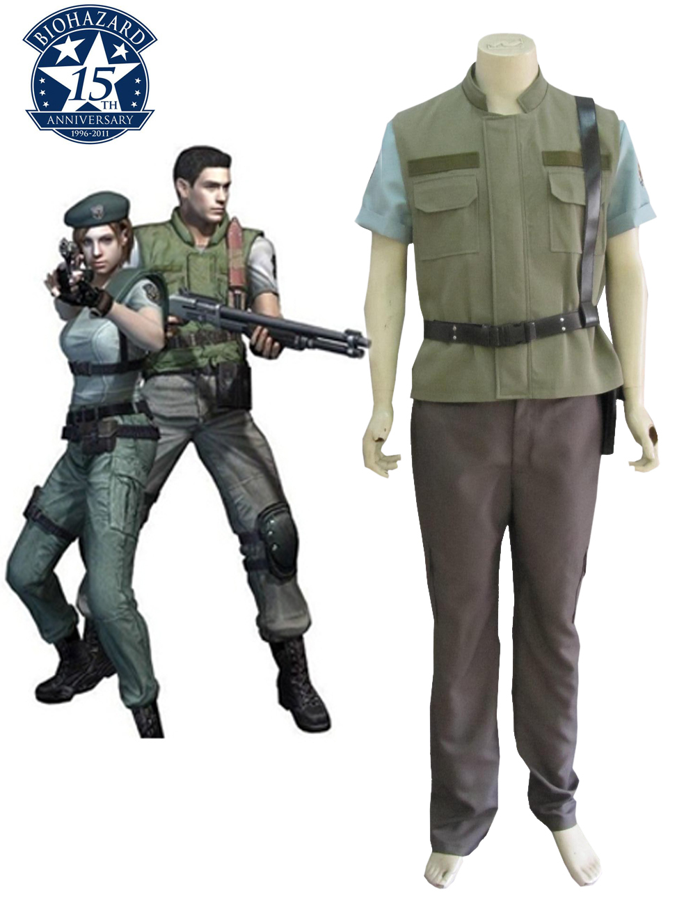 Здесь можно купить Resident Evil 1 Chris Redfield S.T.A.R.S. Uniform Anime ...