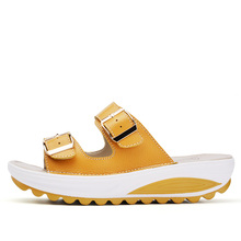 2016 women’s cool slippers, belt buckle, contracted fashion, women shoes,breathable light shoes, black, white, blue, yellow 2288