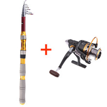 2.7M 8.86FT Portable Telescope Fishing Rod Travel Spinning Fishing Pole + 11BB Ball Bearings Spinning Fishing Reel DK3000 5.2:1