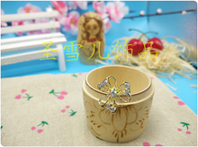 1pc Wedding Bridal gold leaves Flowering Flower Rhinestone Crystal Alloy Hair Clip Pins Bridesmaid hair jewelry CZ-ZE03