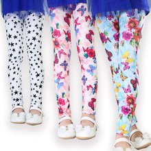 Summer style 2 13Y Baby Kids Leggings Children s Clothing Girl Pants Printing Flower Girls Leggings