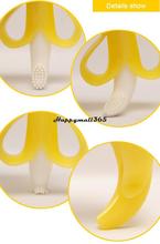 Cheapest High Quality And Environmentally Safe Baby Teether Teething Ring Banana Silicone Toothbrush Free Shipping 50