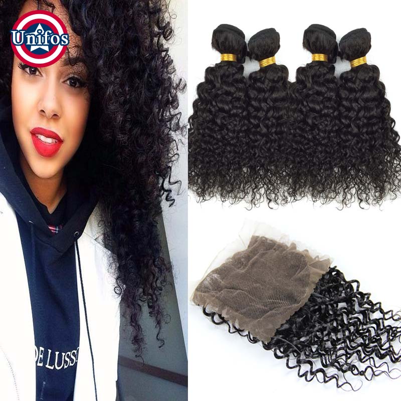 Curly Ombre Brazilian Hair With Closure 4 Bundles Brazilian Kinky Curly Virgin Hair With Closure 1b 30 Brazilian Virgin Hair 100