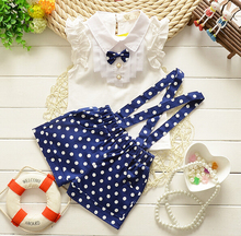 New 2015 summer girls clothing sets 3colors chiffon plaid sleeveless t shirt pant suits set baby