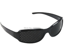 Black Eyesight Improvement Vision Care Exercise Eyewear Pinhole Glasses Training