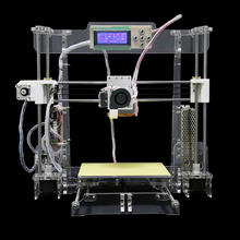 New Balck Reprap Prusa I3 DIY 3D Printer 3 D impressora KIT Self-assembly Printers machine with LCD Screen 4 Kg Filament as Gift