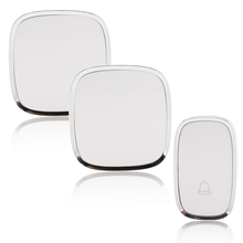2pcs Smart Receiver Doorbell with Retail Box Battery 10/220V Home Gate Security Wireless Door Bell 32 Chimes 36 Melody