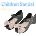 15 18cm Summer Mini Melissa Shoes Bow Princess Jelly Kids Sandals Children Beach Shoes Cute Cat