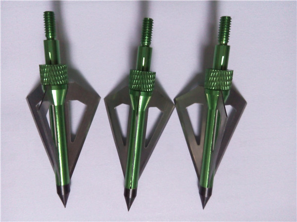 12pcs 100grain 3blades Broadhead And Arrowhead For Compound Bow And Arrow To Hunting Kyle 6037