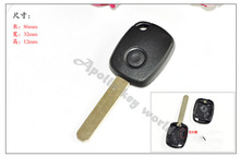 10PCS/LOT 1 BUTTON REPLACEMENT REMOTE KEY SHELL CASE FOR HONDA CRV Civic Accord ODYSSEY FOB BLANK