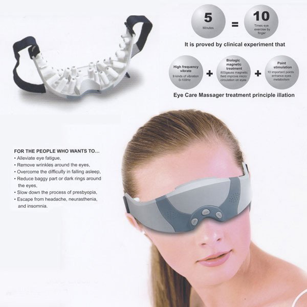 110 220V Low Frequency Electro Stimulator Eye Care Health Mask Massager Migraine Electric Alleviate Fatigue Forehead