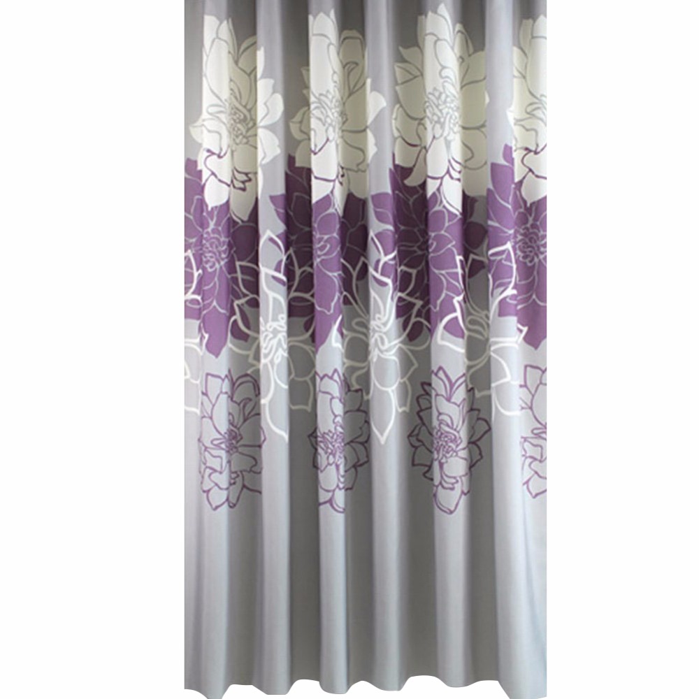 Online Get Shower Curtains Purple Aliexpress Com Alibaba Reflection Purple Flower Blackstone Shower Curtain Bathroom Waterproof Mildewproof Polyester Fabric With 12 Plastic Hooks