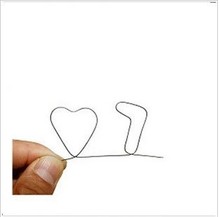 Venta caliente forma Nitinol alambre de la memoria para trucos de magia / alambre de la memoria Wiregram doblado de alambre de hierro / magia / prop magia conjunto