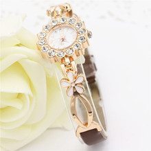 Montre Femme Watches Women 2016 Clock Female Gold Women Steel Quartz Wrist Watch Wristwatches Wholesale Relogio