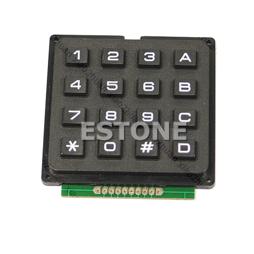 Free Shipping 4x4 Matrix 16 Keyboard Keypad Use Key PIC AVR Stamp Sml-Y107