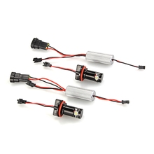 2 Sets Car H8 LED Marker Angel Eye White Light Lamp White 12V 6W for BMW