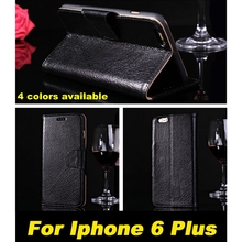 For Iphone 6 Plus Fashion Genuine Leather Prime Business Frame Wallet Book Case Back Cover Premium Cellphone Flip Capa 047