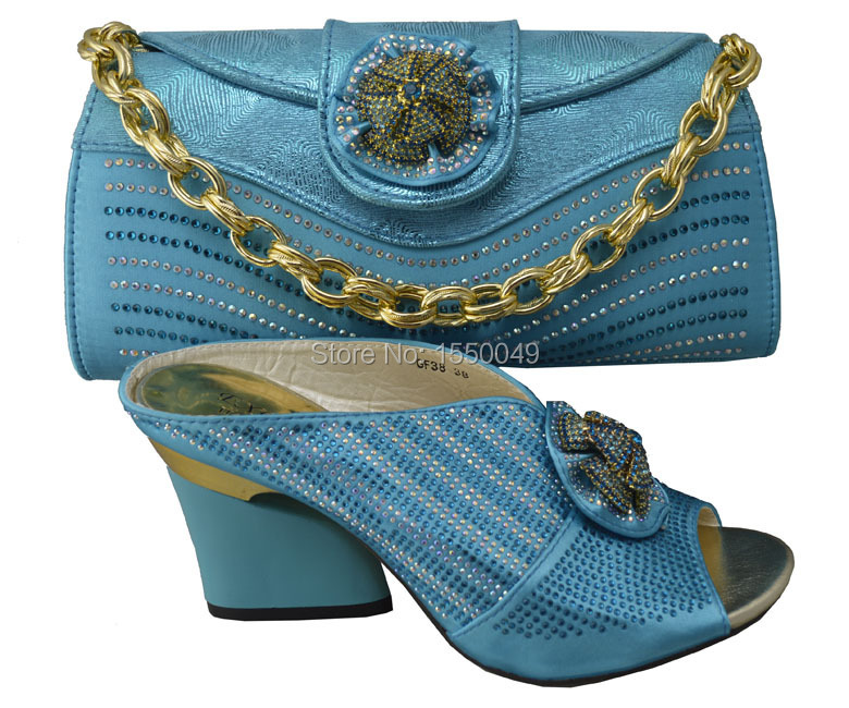 com : Buy Skyblue Guaranteed Quality Italian Shoes With Matching Bags ...