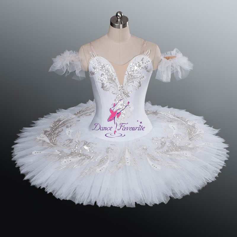 White Swan Lake Ballet Costumes Professional Classical Ballet Tutu Performance Ballerina 