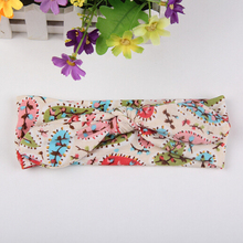 1 pieces New Cute Newborn Baby Cool Printing Knot Elasticity Headband Cotton Children Girls Baby Hair