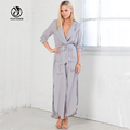 2016 Hot Summer Maxi Dress Long Sleeve Tunic Chiffon Women Maternity Dresses Elegant Loose Casual Maternity
