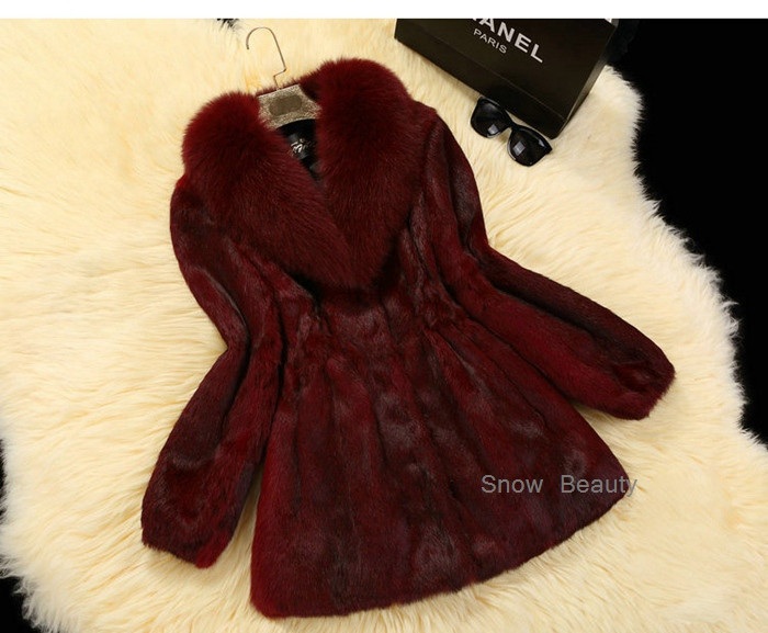 women winter real fur coat natural (4)
