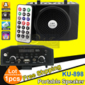 Portable Loudspeaker With Microphone Wireless USB Speaker Mini FM Radio MP3 Player For Sport Teaching Tour