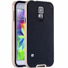 S5 Fashion Dual Layer Slim Shell with LOGO For Samsung Galaxy S5 i9600 G900 Hybrid Super Thin Armor Back Cover Accessories