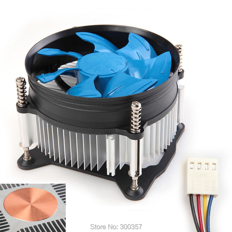 Desktop Computer PC LGA 1150 CPU Heatsink Cooler Fan 4 Pin LGA1156