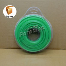 0.120 ‘ 3.0 mm diamemter herramientas herramientas de Nylon cuadrada línea cortadora de hierba de Color verde tarjeta de la ampolla embalaje