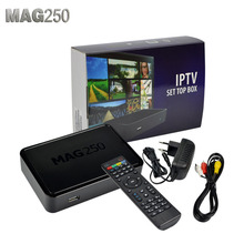 linux system iptv set top box Mag250 HD 1080p satellite receiver support Mag250 Iptv Box