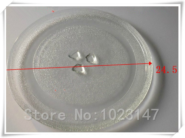 Free Shipping to Europe ! 24.5cm Microwave Oven Glass Plate for Galanz,Midea,Haier etc. Parts
