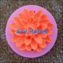 One flower form 3d cupcake decorations moule silicone fondant cake design tools bakeware kitchen accessories