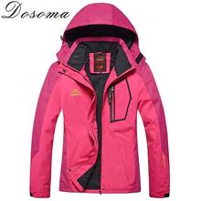 X-3XL 2016 Spring Outdoor Hooded Camping Softshell Jacket Women Waterproof Hiking Climbing Breathable Windproof Jackets DSM056