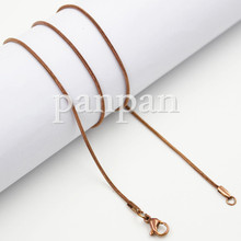 Panpan 20 snake nacklace chain for floating locket pendant jewelry stainless steel snakes for floating lockets