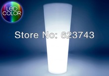 
light UP vase LED rechargeable Glowing LED flower pot Remote color changing RGB led flower pot