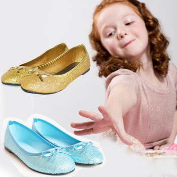 2015 мода блеск обувь для девочек детей, скольжения на детей девушки балетные туфли с бантом, подарок дети девушки ботинок квартир, Sapatos Meninas