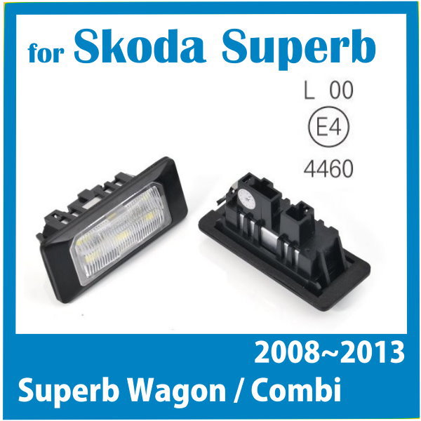 Для Skoda Superb шасси 3 T 5 дверь вагон-роуд комби 2008 - из светодиодов номерного знака плита лампа