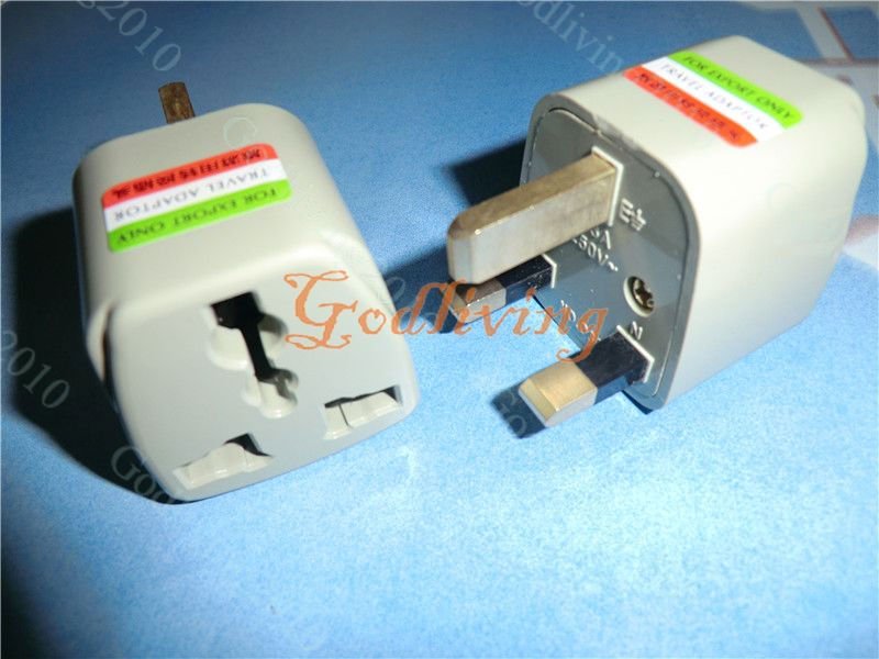 50pcs travel adapter AC power adapter for UK, India, Pakistan