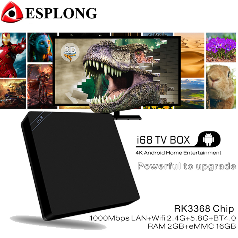 Original Smart i68 4K*2K XBMC TV Box 2GB/16GB RK3368 Octa Core H.264/H.265 Android 5.1 TV Box Bluetooth 4.0 WIFI Media Player