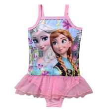 Girls Swimwear Anna Elsa Olaf Bikini Swimsuit Kids Ruffled Swimming Suit For Girl Bathing Suit Maillot De Bain reine des neiges
