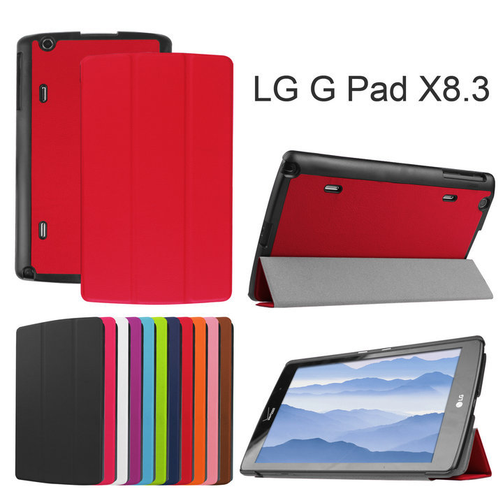 case For LG GPAD G PAD X 8.3 PU Leather Cover Stand Case funda for LG G PAD X 8.3 Tablet case 50pcs