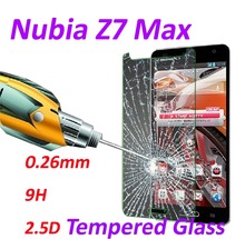 0.26mm 9H Tempered Glass screen protector phone cases 2.5D protective film For ZTE Nubia Z7 Max -5.5inch