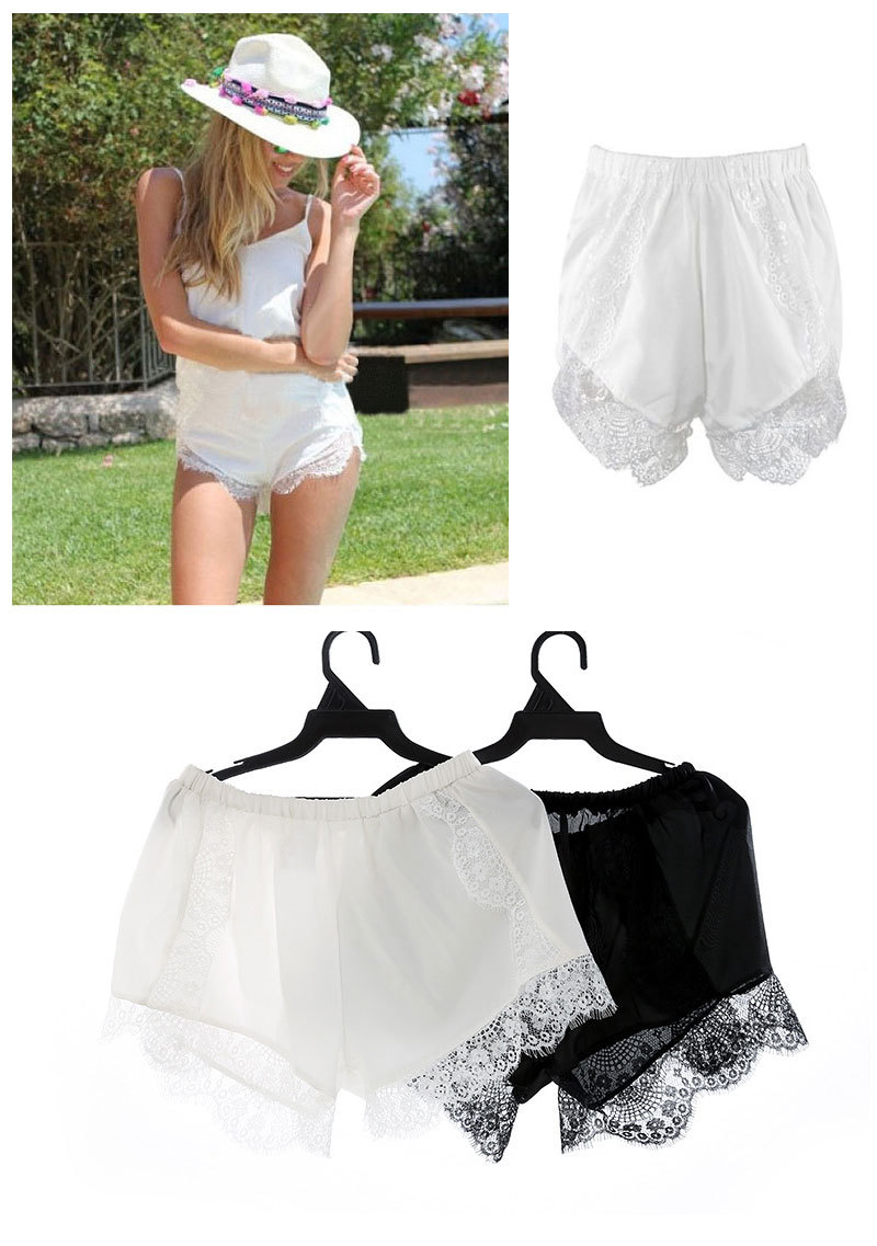 Summer New Hot 2015 Fashion Fashion Black White Free Size Women Girl Elastic Casual Shorts High