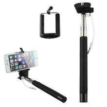 Durable New Selfie Monopod Extendable Stick Cable Take Pole Handheld Holder w/ Remote Button