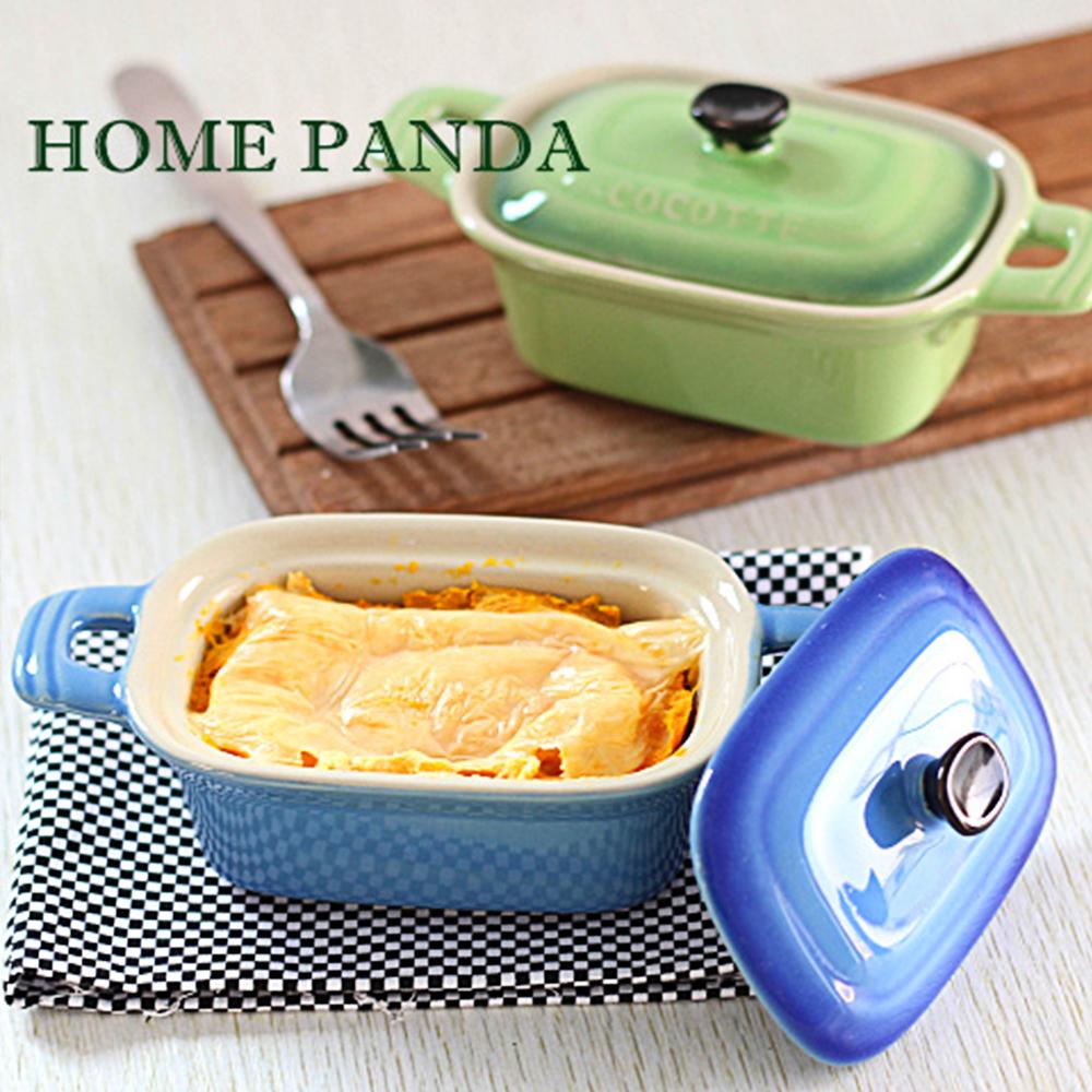 LIFKOME 1pc Double Handle Baking Bowl Versatile Food Tray For