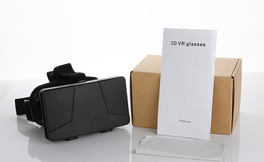 2015 New Polarized Google Cardboard VR Box Virtual Reality Helmet 3D Viewing Glasses for 3 6