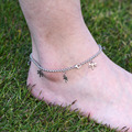 DIY 316L Stainless Steel Anklet Chain with Small Butterfly Charms Stainless Steel Ankle Bracelet Foot Jewelry